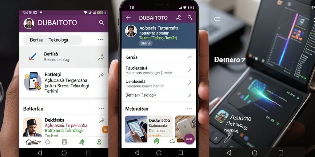 Tampilan antarmuka DUBAITOTO yang modern dan interaktif.