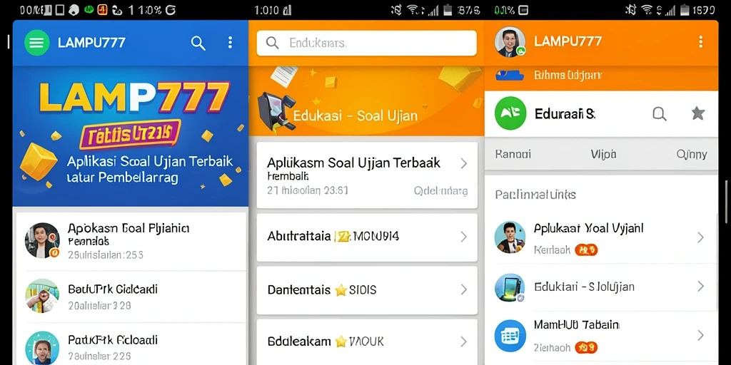 Tampilan antarmuka sederhana dan informatif dari LAMPU777.